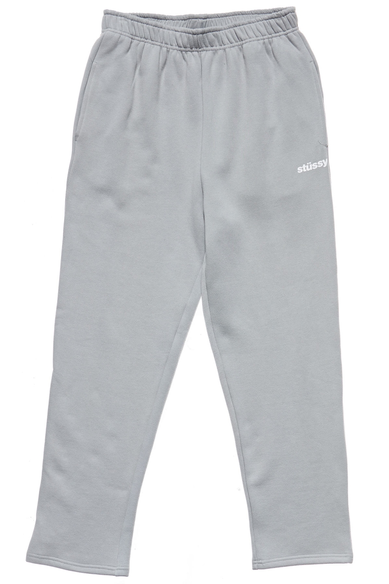 Stussy Italic Crop Sweat Women\'s Pants Grey | IL0000563