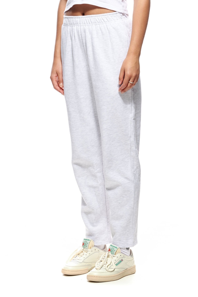 Stussy Italic Crop Sweat Women's Pants White | IL0000561