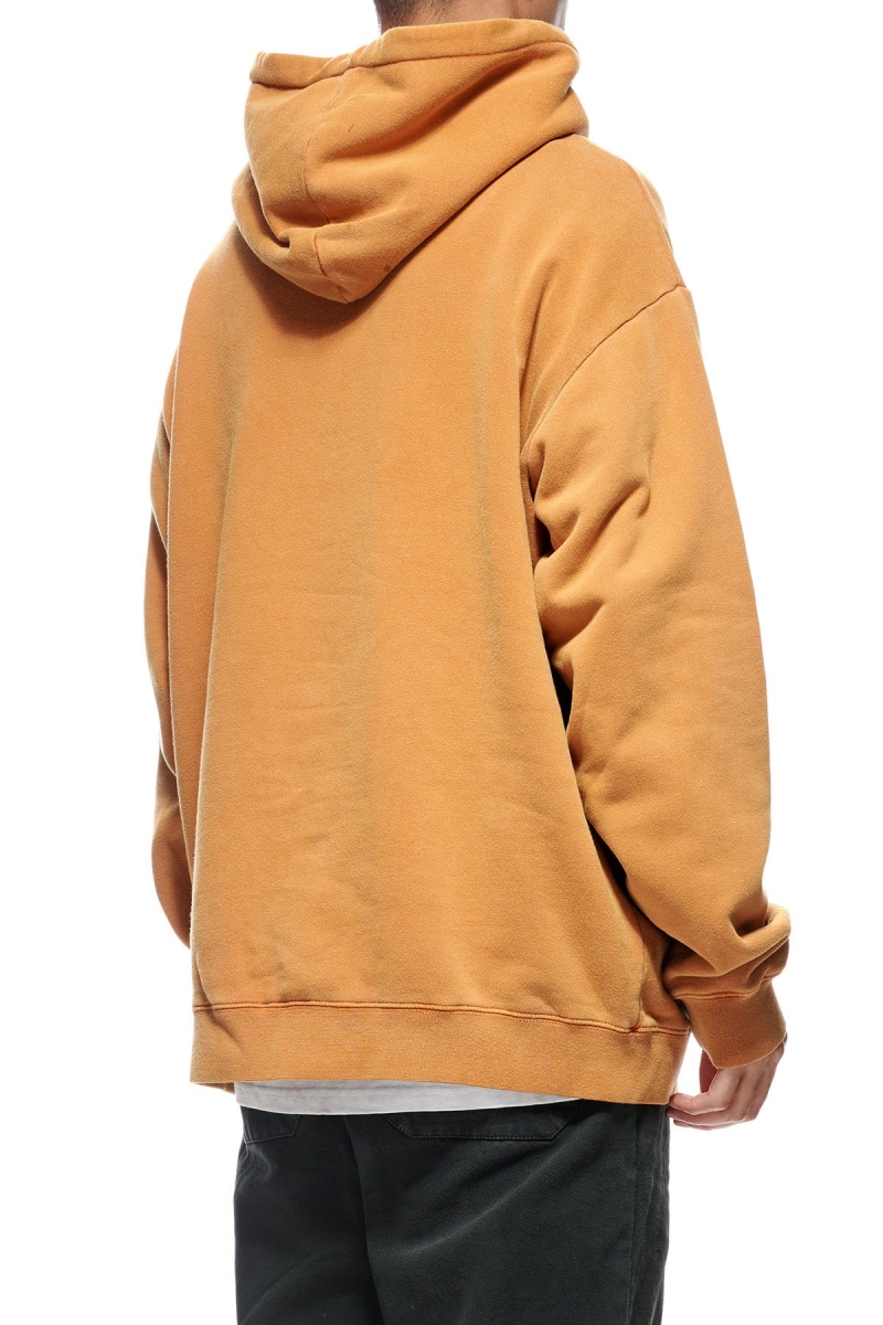 Stussy Italic Pigment Men's Hoodies Brown | IL0000048