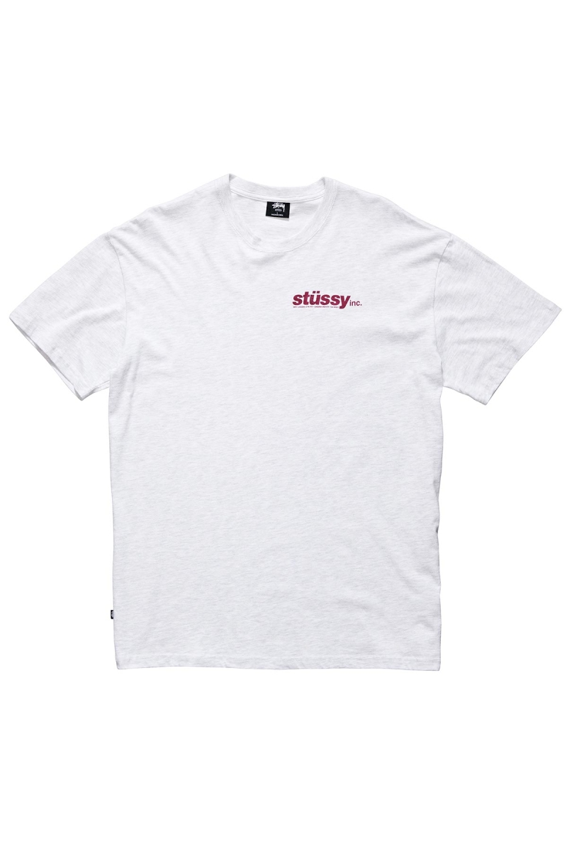 Stussy Italic SS Men\'s T Shirts White | IL0000229