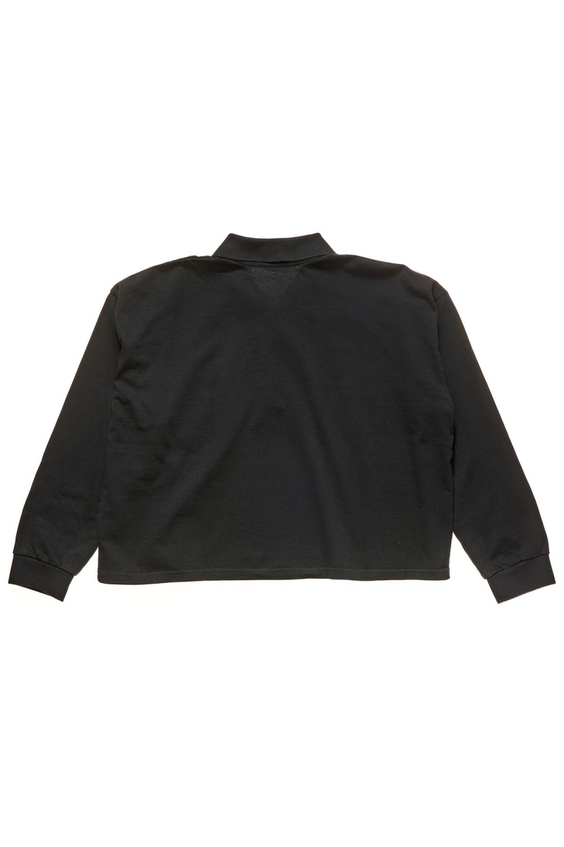 Stussy Jensen Relaxed Rubgy Women's Shirts Black | IL0000315