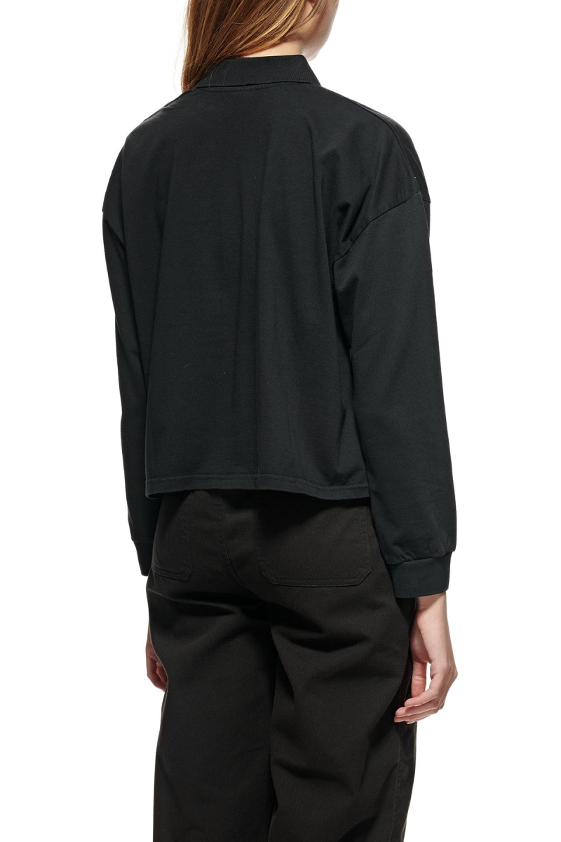 Stussy Jensen Relaxed Rubgy Women's Shirts Black | IL0000315