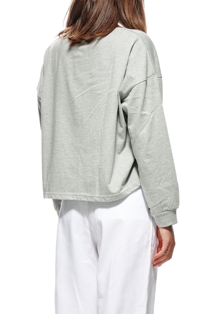 Stussy Jerome Henley Women's Sportswear Grey | IL0000772