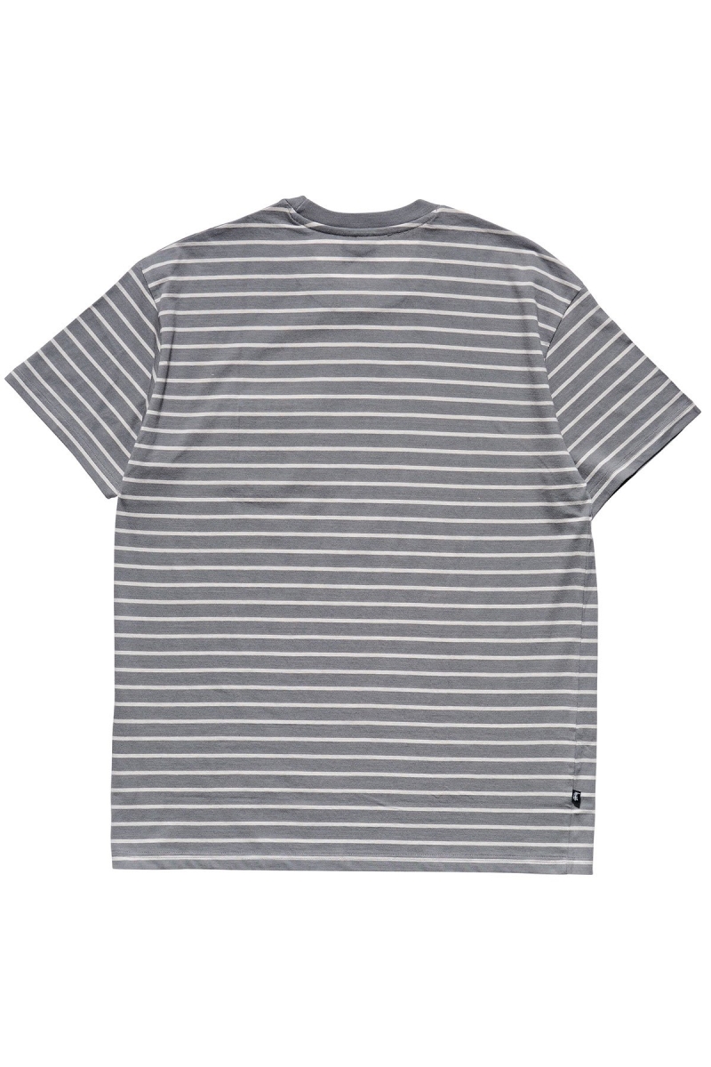 Stussy Kalorama Stripe SS Men's T Shirts Brown | IL0000231