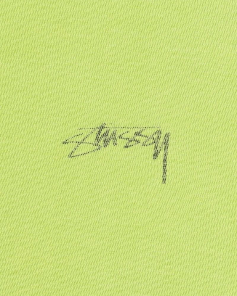 Stussy Lazy Men's T Shirts Light Green | IL0000242