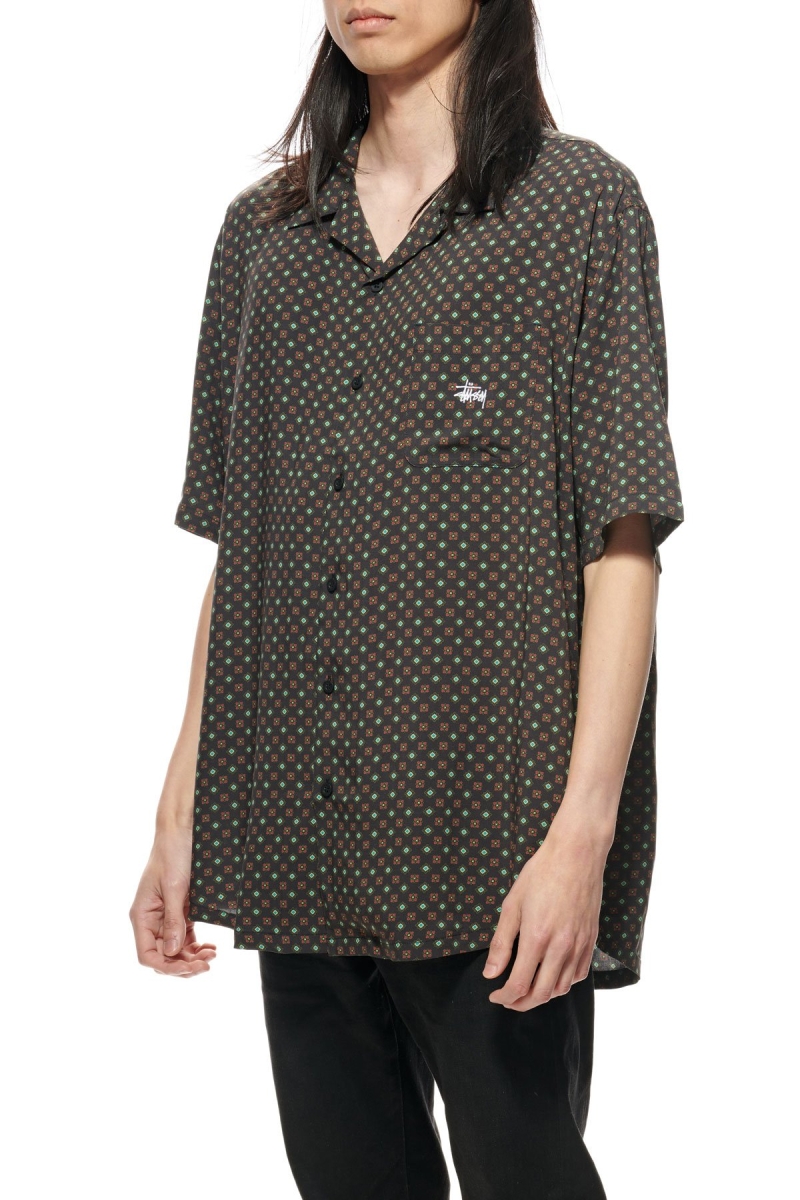 Stussy Liberty SS Men's Shirts Black | IL0000316