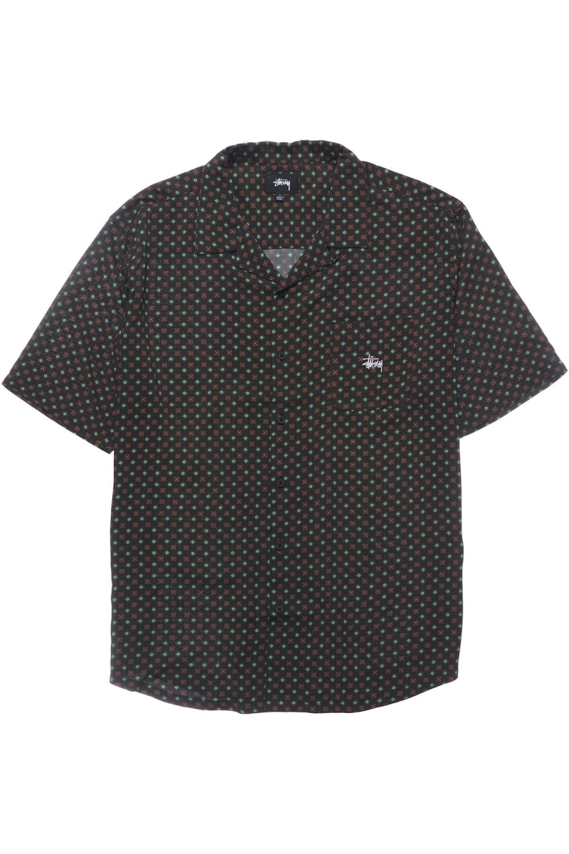 Stussy Liberty SS Men\'s Shirts Black | IL0000316