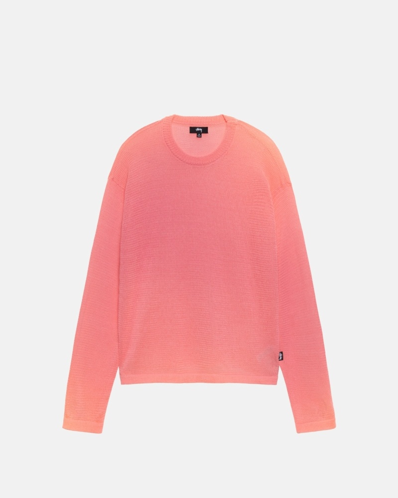 Stussy Light Sensitive Men's Knit Sweater Orange | IL0000532