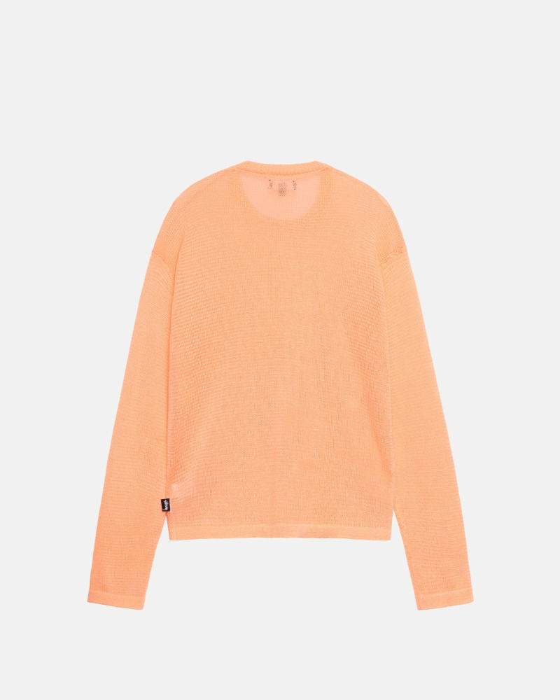 Stussy Light Sensitive Men's Knit Sweater Orange | IL0000532