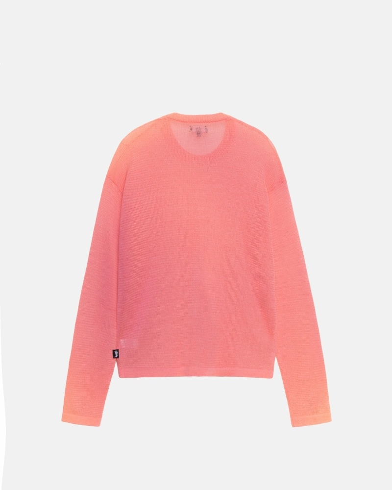 Stussy Light Sensitive Men's Knit Sweater Orange | IL0000532