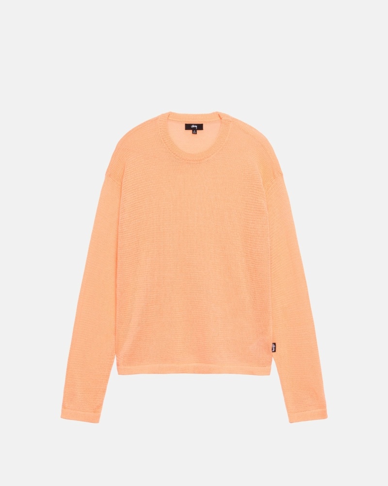 Stussy Light Sensitive Men\'s Knit Sweater Orange | IL0000532