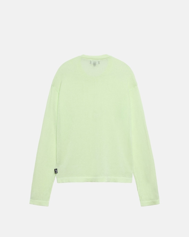 Stussy Light Sensitive Men's Knit Sweater Green | IL0000533