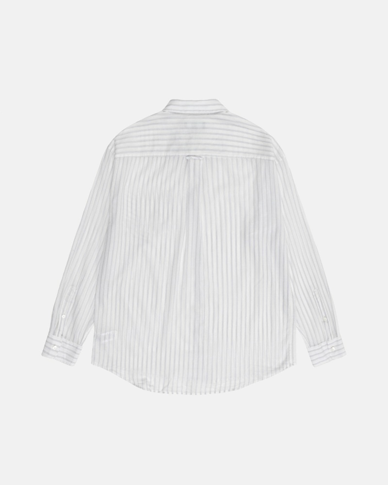 Stussy Lightweight Classic Men's Shirts White | IL0000318