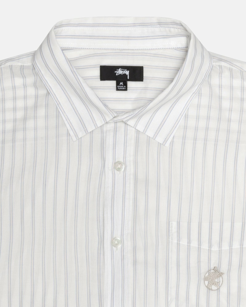 Stussy Lightweight Classic Men's Shirts White | IL0000318