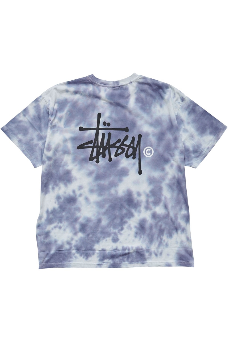 Stussy Marble BF Tee Women's Sportswear Blue | IL0000775