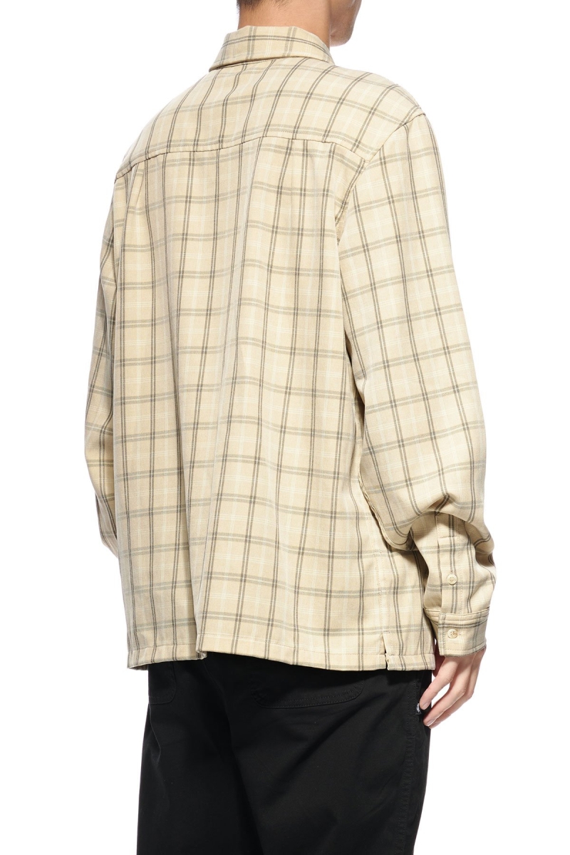 Stussy Mellow Check LS Men's Shirts Yellow | IL0000324