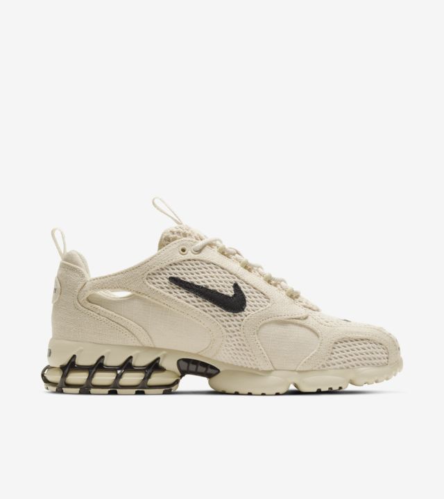 Stussy & Nike Air Zoom Spiridon Cage 2 Fossil Unisex Shoes Beige | IL0000610