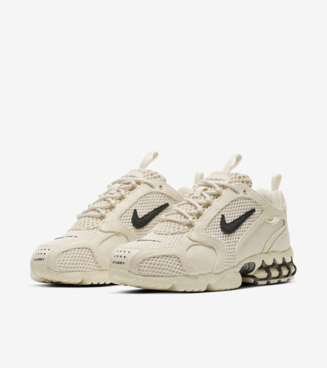 Stussy & Nike Air Zoom Spiridon Cage 2 Fossil Unisex Shoes Beige | IL0000610