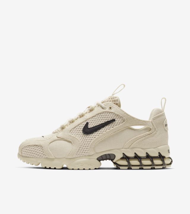 Stussy & Nike Air Zoom Spiridon Cage 2 Fossil Unisex Shoes Beige | IL0000610