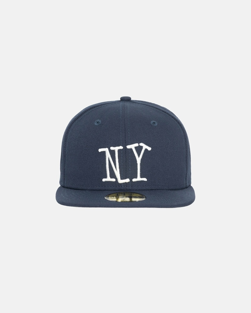 Stussy Ny New Era Men\'s Caps Navy | IL0000473