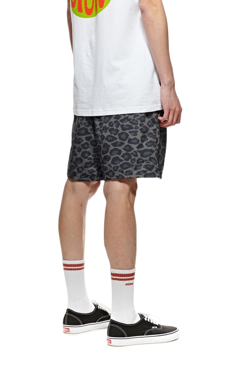 Stussy Nylon Big Beach Men's Shorts Black | IL0000653