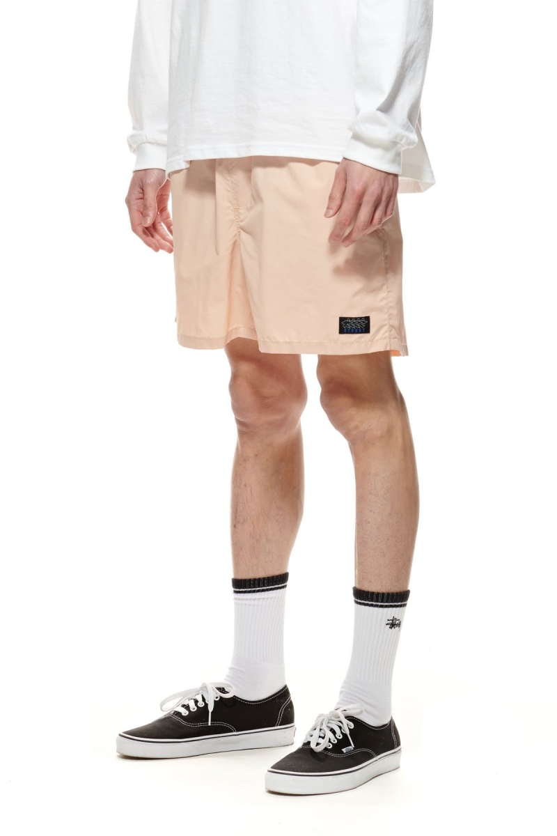 Stussy Nylon Big Beach Men's Shorts Orange | IL0000652