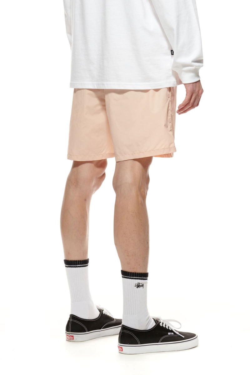 Stussy Nylon Big Beach Men's Shorts Orange | IL0000652