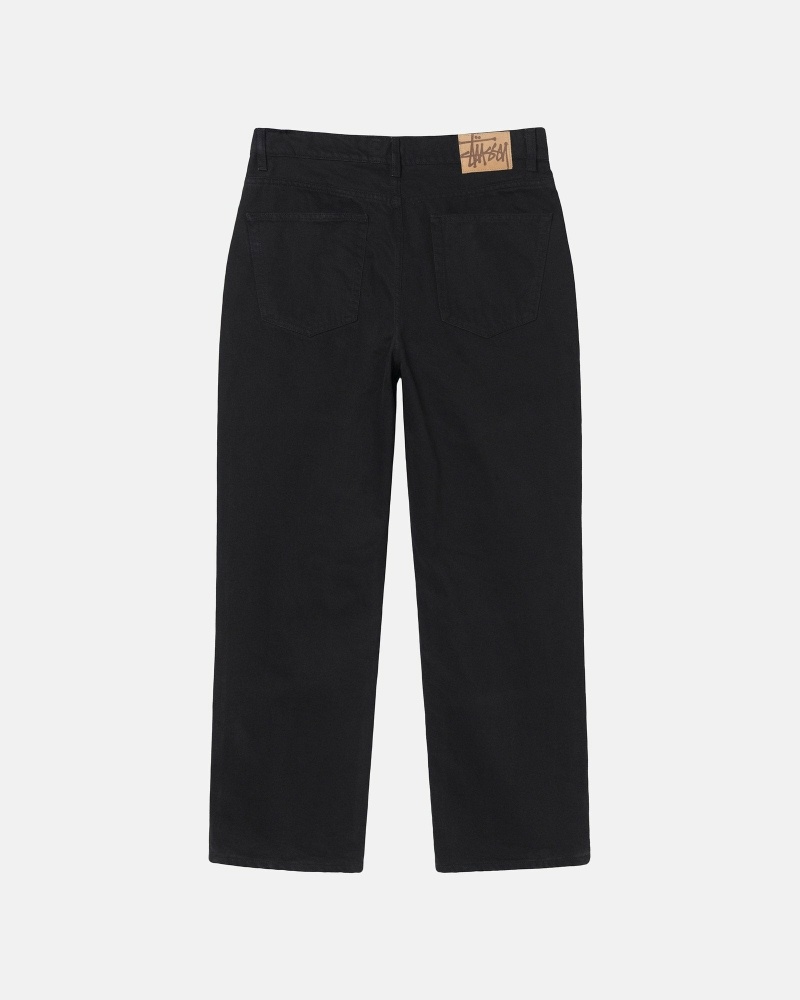 Stussy Overdyed Classic Men's Jeans Black | IL0000523