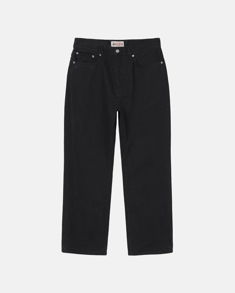 Stussy Overdyed Classic Men\'s Jeans Black | IL0000523