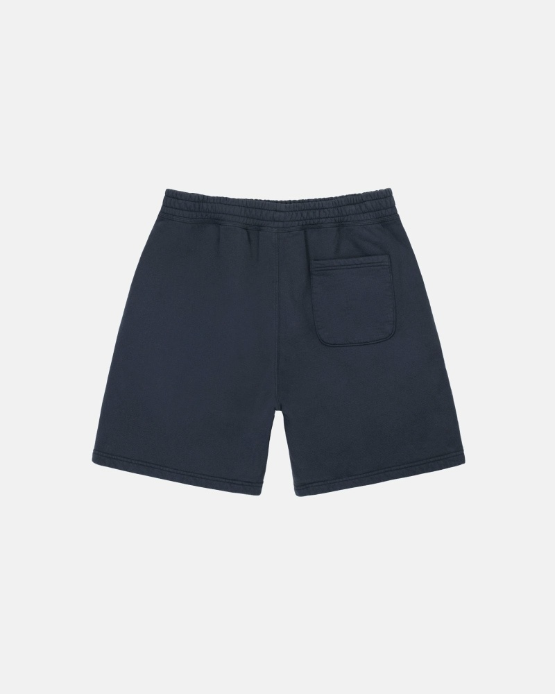 Stussy Overdyed Stock Logo Men's Shorts Black | IL0000655