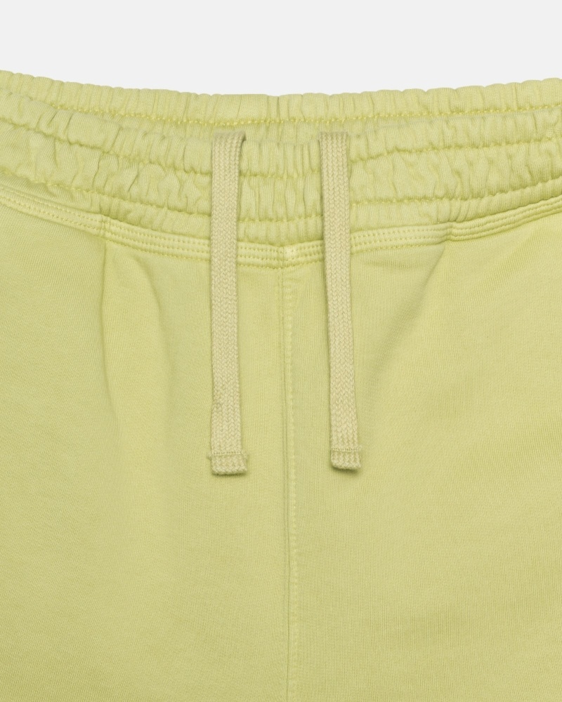 Stussy Overdyed Stock Logo Men's Shorts Green | IL0000657