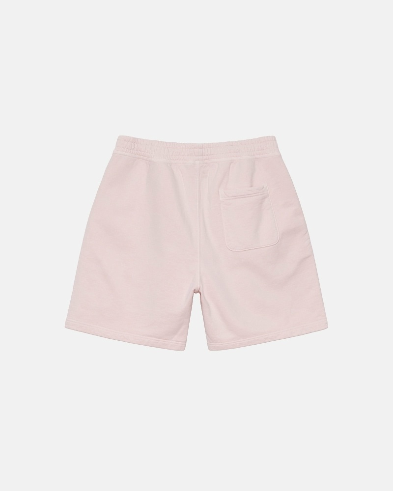 Stussy Overdyed Stock Logo Men's Shorts Pink | IL0000658