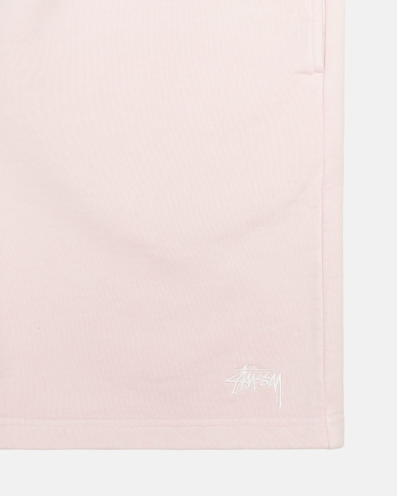 Stussy Overdyed Stock Logo Men's Shorts Pink | IL0000658