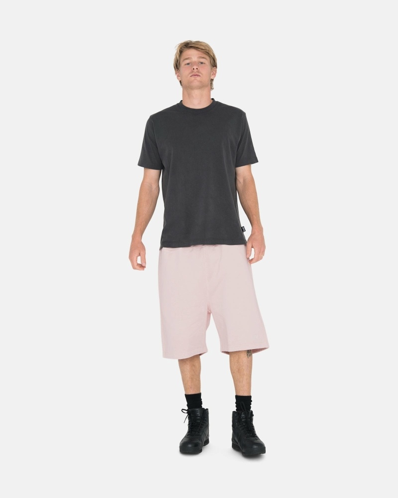 Stussy Overdyed Stock Logo Men's Shorts Pink | IL0000658