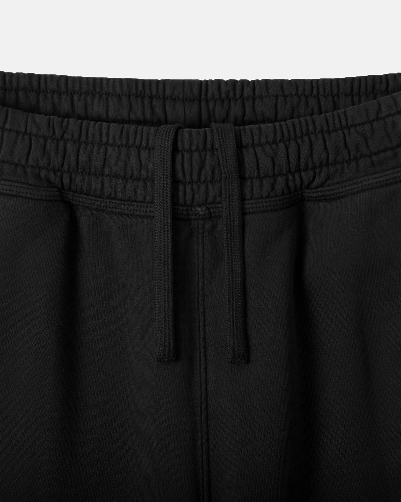 Stussy Overdyed Stock Logo Men's Shorts Black | IL0000659