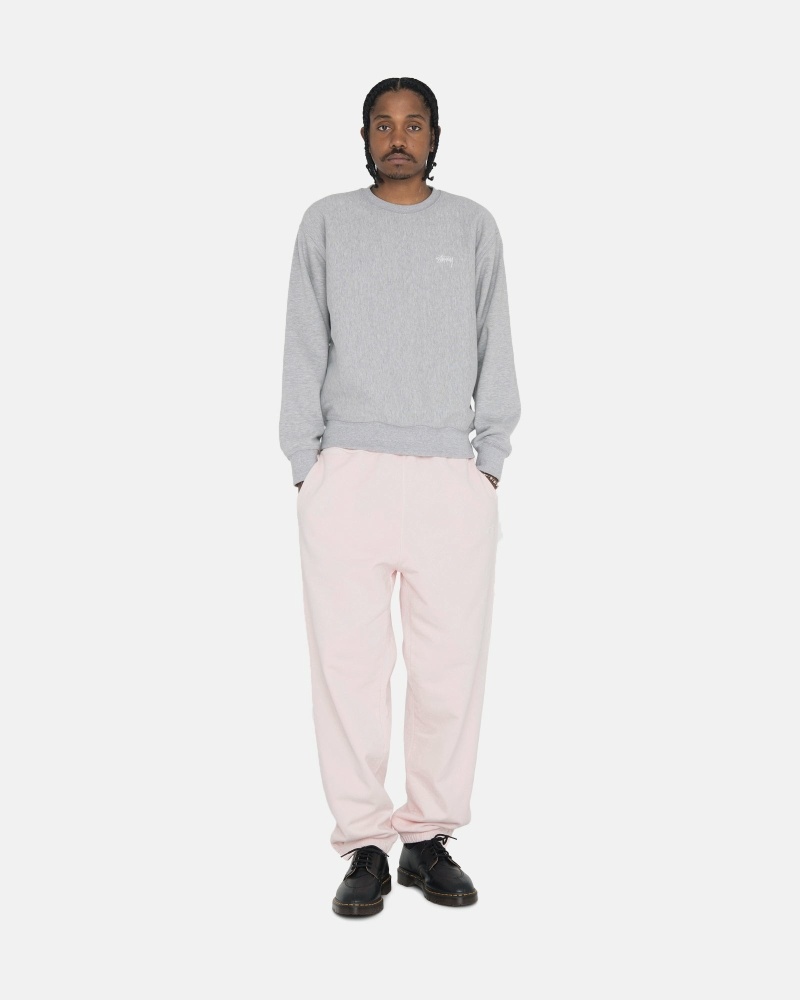 Stussy Overdyed Stock Logo Men's Sweatpants Pink | IL0000882