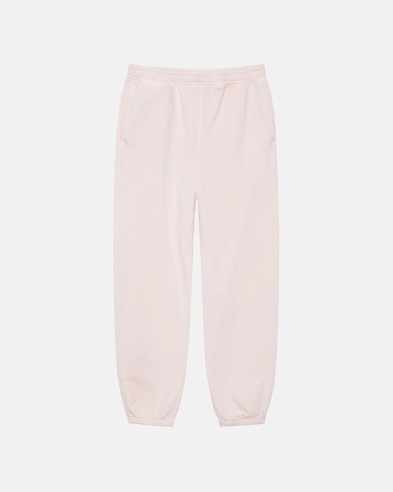 Stussy Overdyed Stock Logo Men\'s Sweatpants Pink | IL0000882