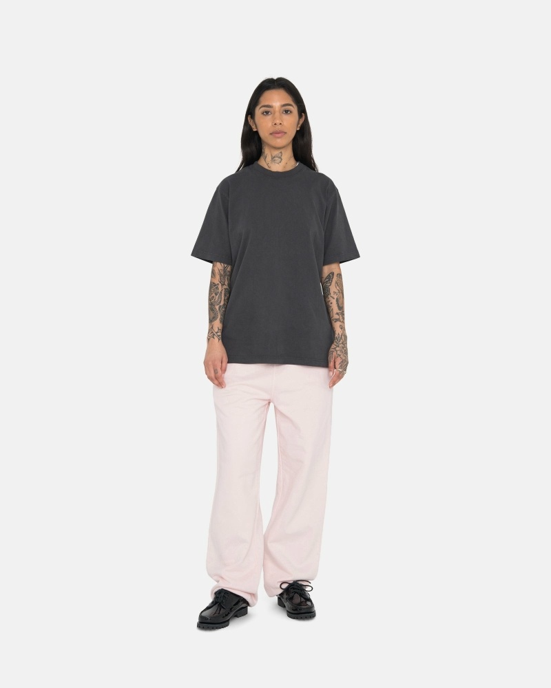 Stussy Overdyed Stock Logo Men's Sweatpants Pink | IL0000883