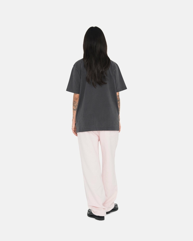 Stussy Overdyed Stock Logo Men's Sweatpants Pink | IL0000883