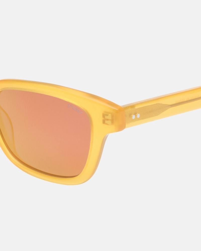 Stussy Owen Men's Sunglasses Yellow | IL0000806