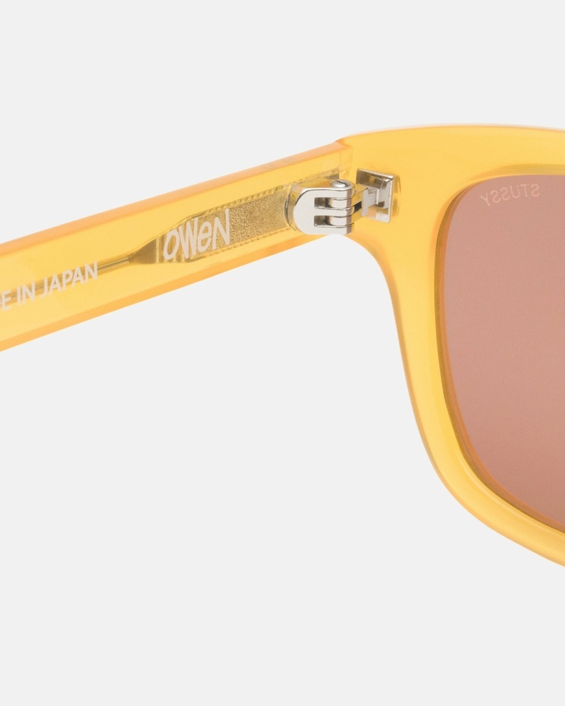 Stussy Owen Men's Sunglasses Yellow | IL0000806