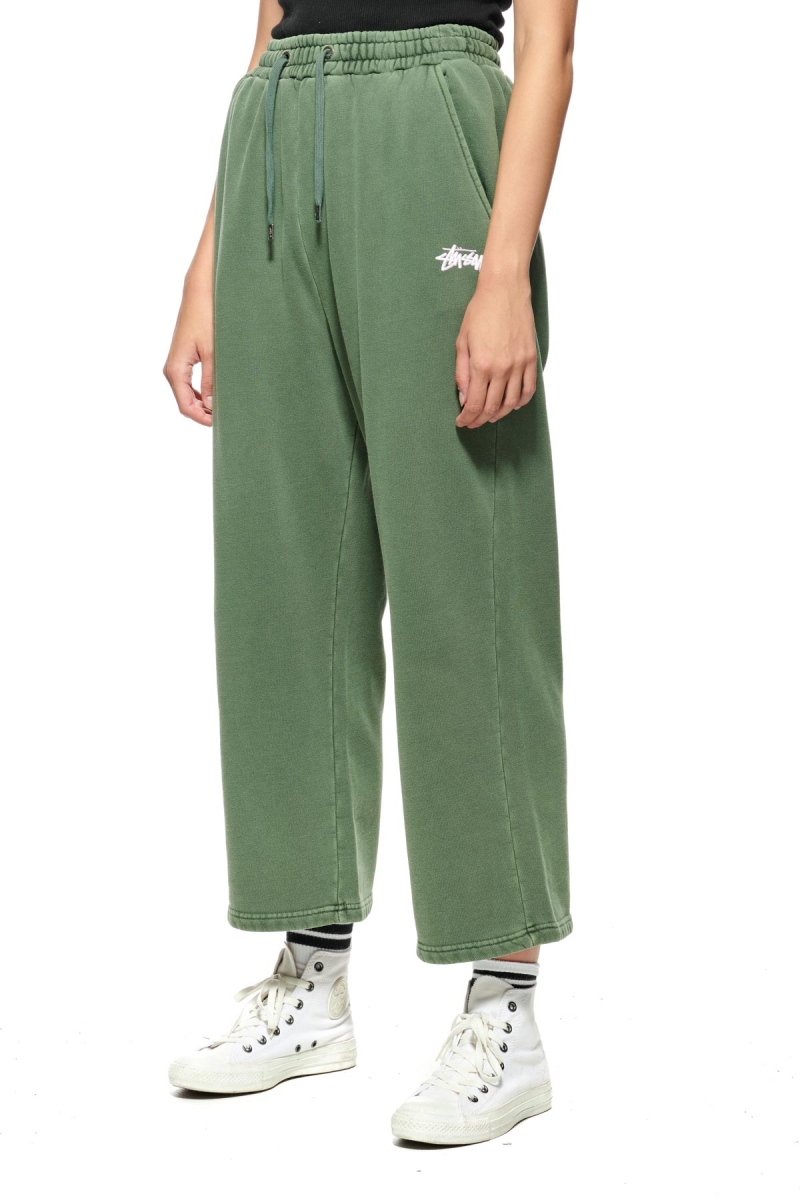 Stussy Parkway Trackpant Women's Track Pants Green | IL0000992