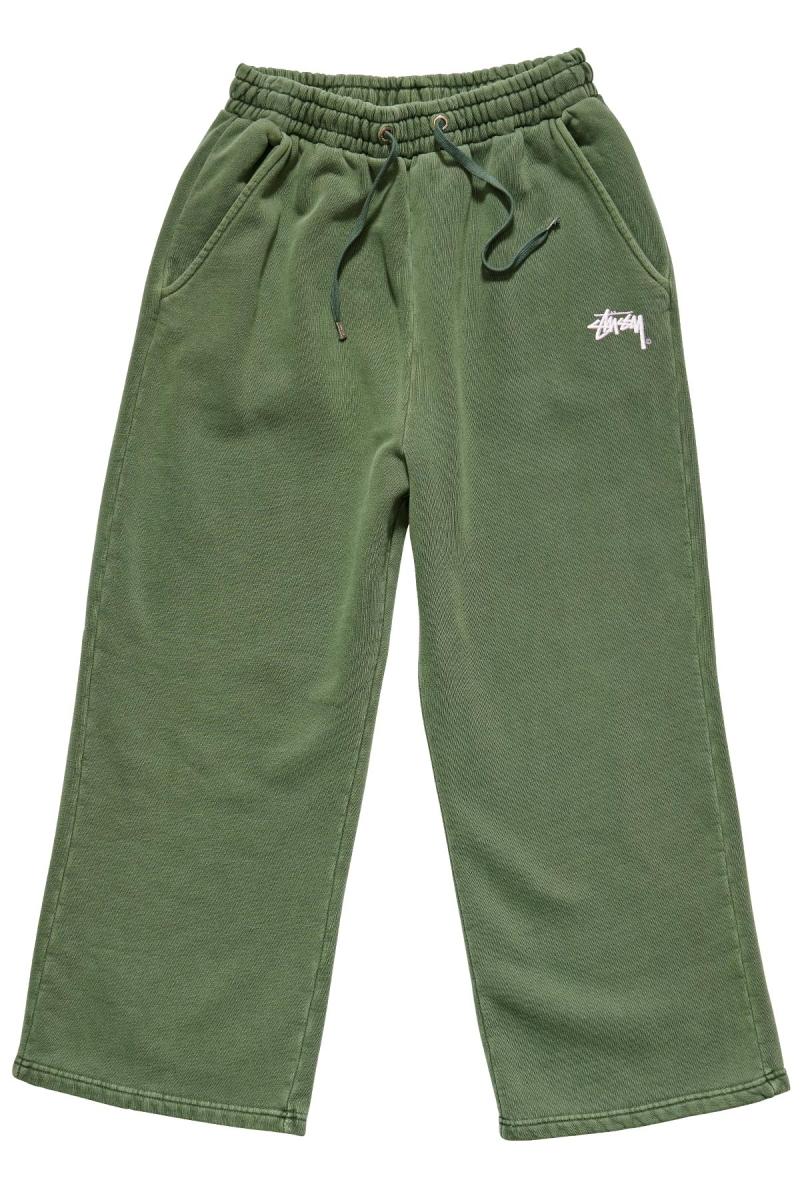 Stussy Parkway Trackpant Women\'s Track Pants Green | IL0000992