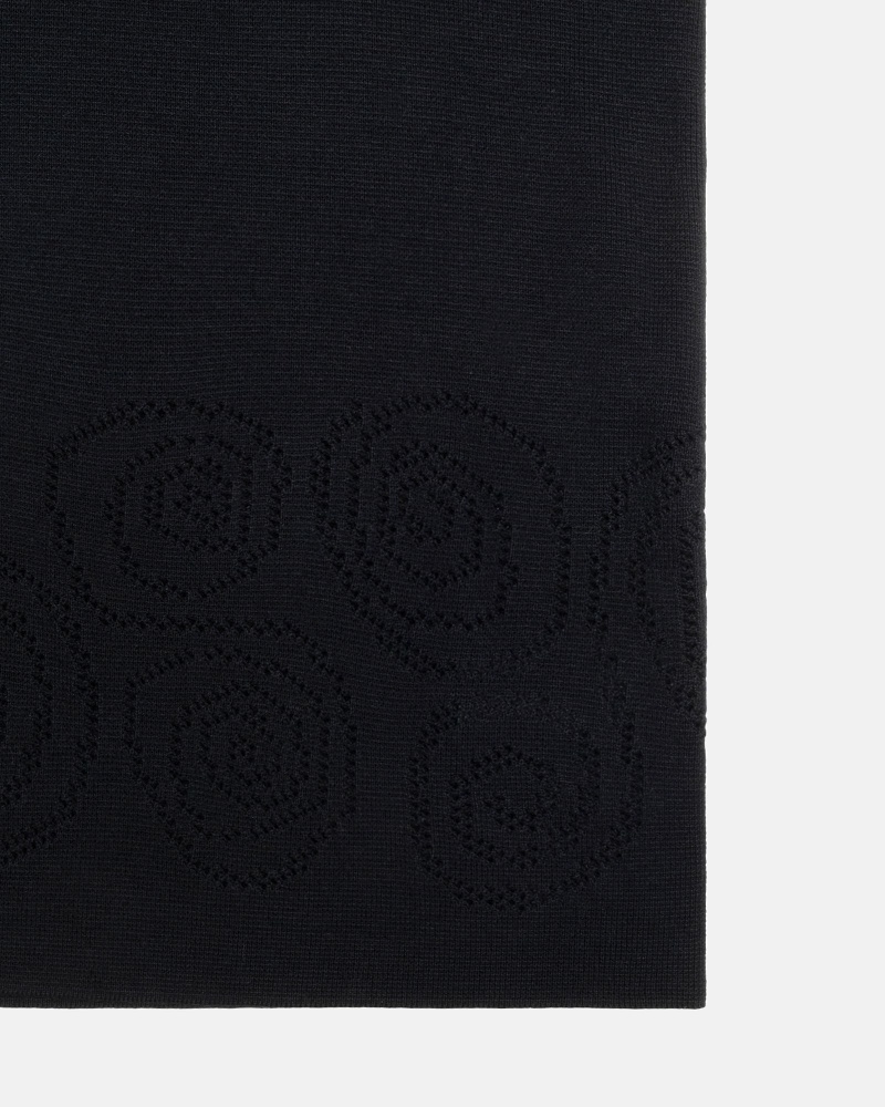 Stussy Perforated Swirl Knit Men's Shirts Black | IL0000330