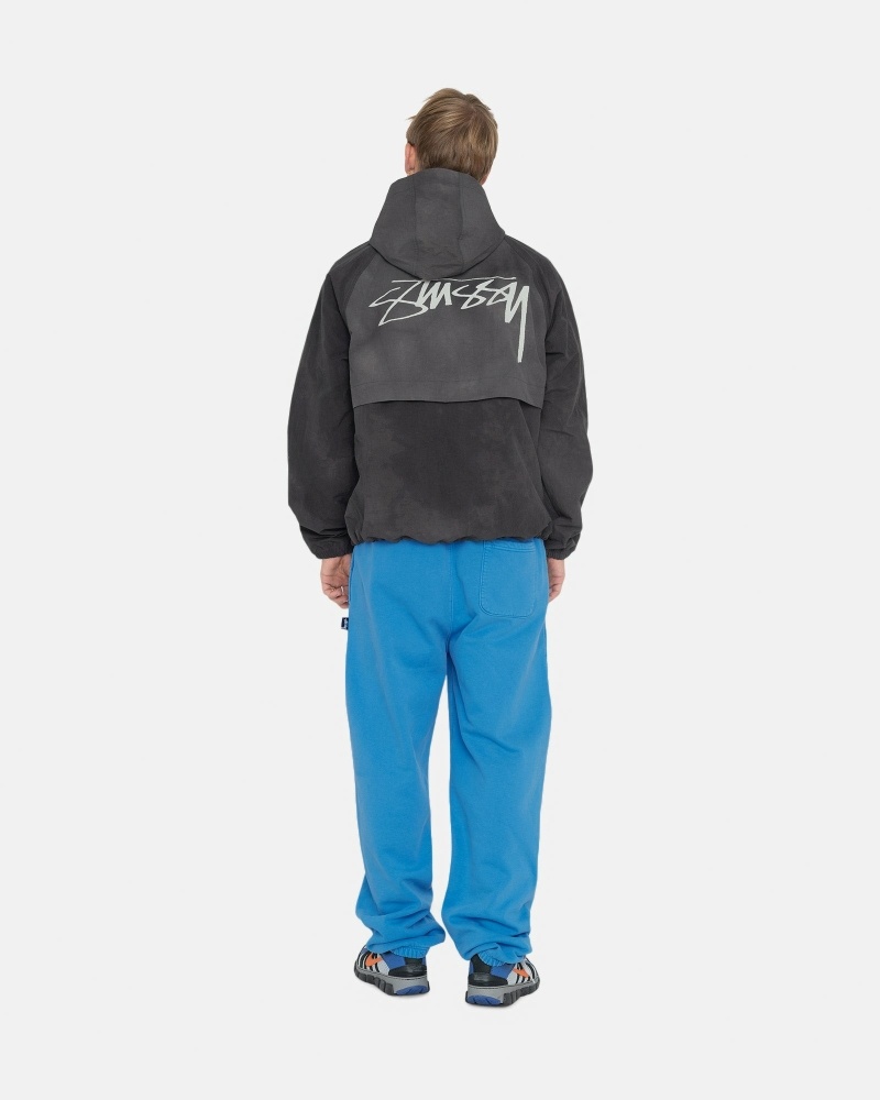 Stussy Pigment Dyed Men's Fleece Pants Blue | IL0000565