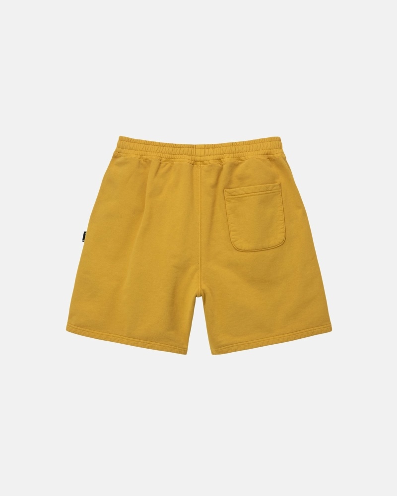 Stussy Pigment Dyed Men's Shorts Gold | IL0000667