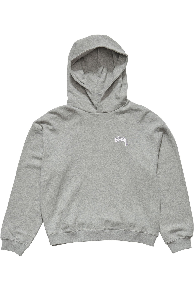 Stussy Player Fleece Hood Women\'s Sportswear Grey | IL0000783