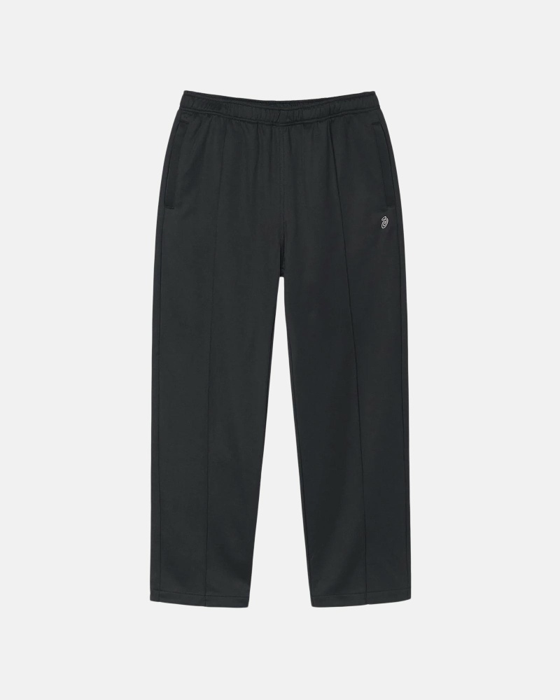 Stussy Poly Men\'s Track Pants Black | IL0000999