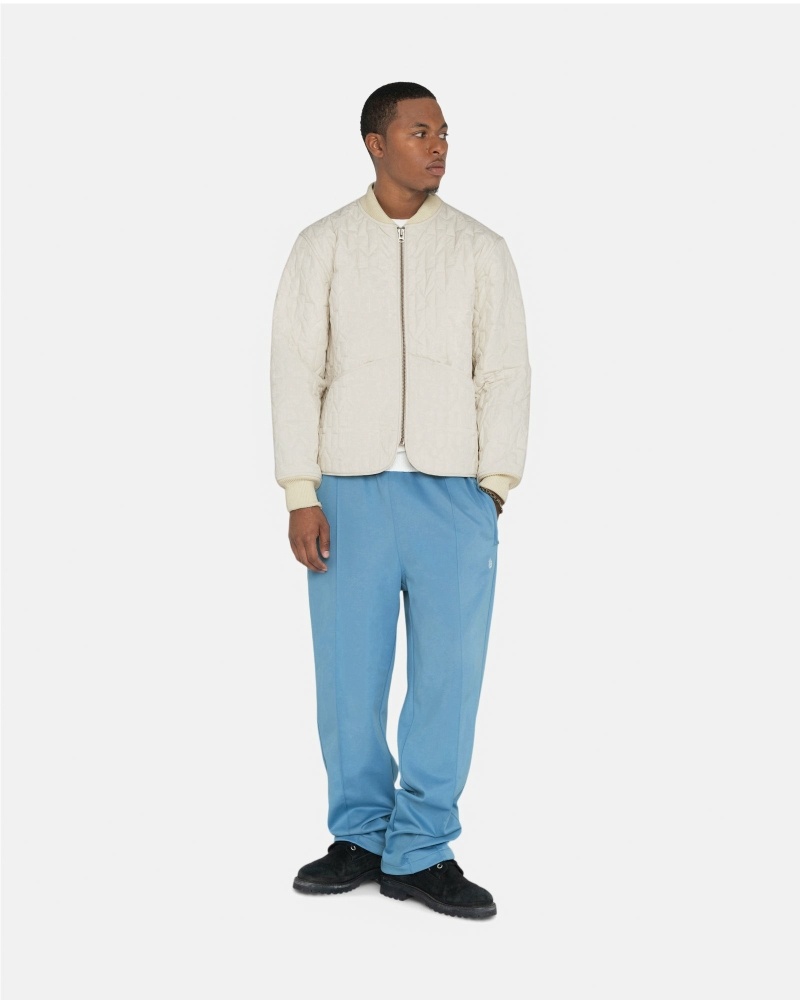 Stussy Poly Men's Track Pants Blue | IL0001000