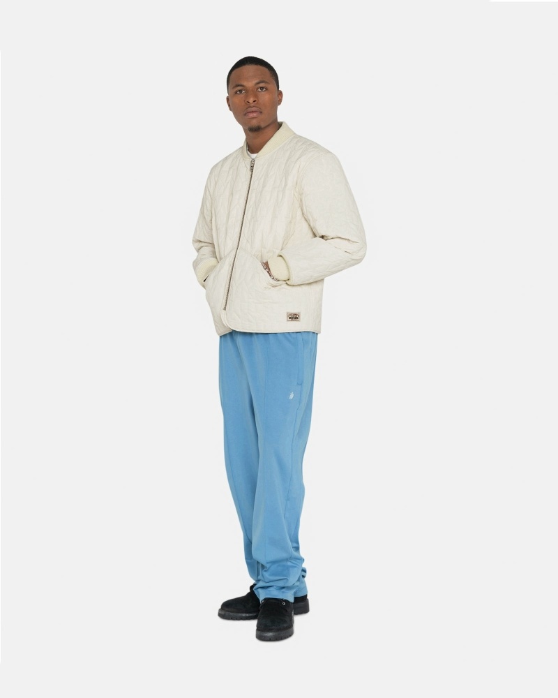 Stussy Poly Men's Track Pants Blue | IL0001000